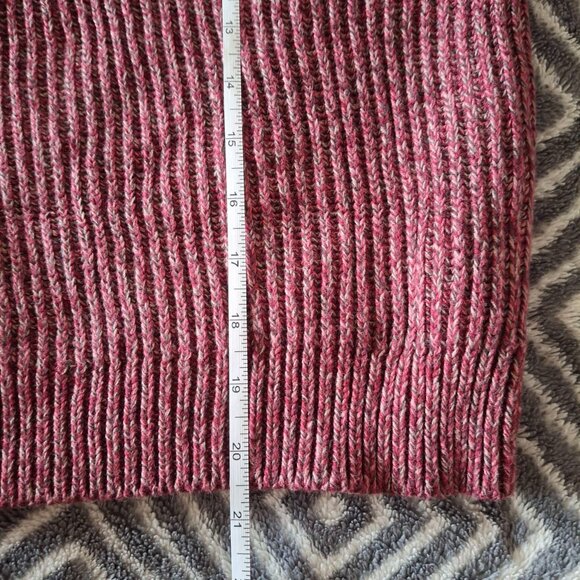 H&M Long Sleeve Sweater in Maroon Melange Size S - Picture 2 of 7